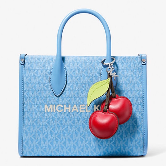 ❤️❤️❤️NWT Michael Kors cherry Bag charm ONLY/silvertone hardware ❤️❤️❤️ - Picture 4 of 9